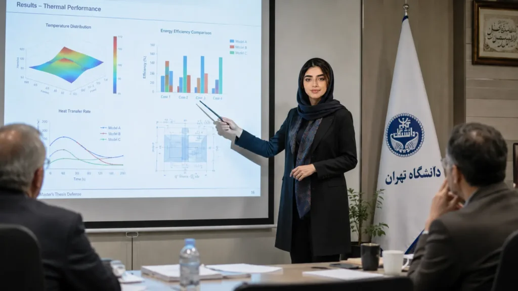 آموزش دانشجو برای موفقیت در جلسه دفاع پایان نامه