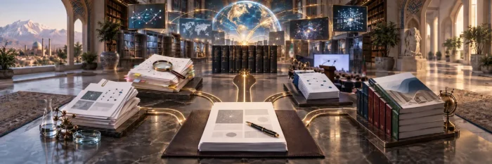انواع مقاله علمی شامل پژوهشی، مروری، کنفرانسی و مجلات نمایهشده در ISI و ISC